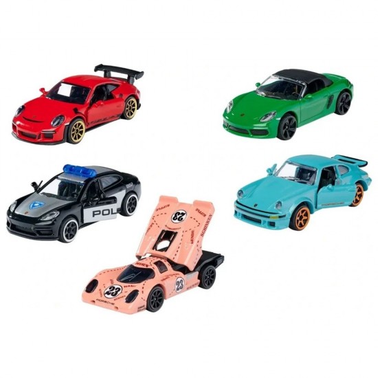 Set Majorette 5 masinute Porsche Premium Cars