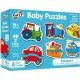 Mini Puzzles - Set de 6 puzzle Transport 