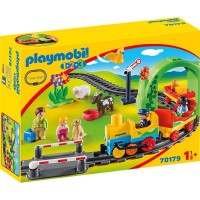 Playmobil 1.2.3 - Tren cu statie