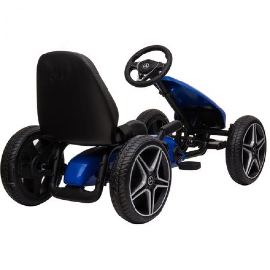 Kart cu pedale pentru copii Mercedes Benz albastru
