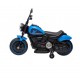 Motocicleta electrica pentru copii cu pedala, muzica si far cu lumina - Albastru