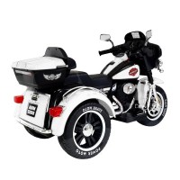 Motocicleta electrica pentru copii Super Moto cu 2 motoare 12V - Alb