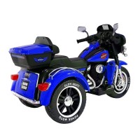 Motocicleta electrica pentru copii Super Moto cu 2 motoare 12V - Albastru