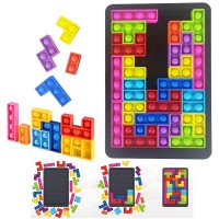 Joc senzorial antistres Pop It Tetris 26 piese