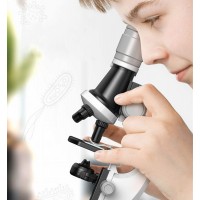 Set microscop pentru copii 100x -1200x - Alb