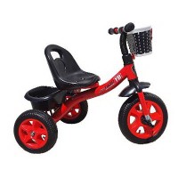Tricicleta copii cu cosulet - Rosu