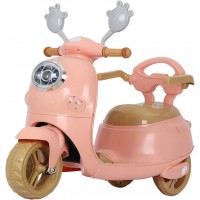 Scooter pentru copii cu pedala electrica, lumini si muzica Roz