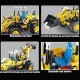 Set cuburi constructie Excavator Hercules cu mecanism pull back 476 piese