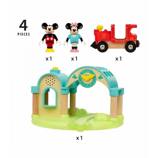 Statie de tren Mickey Mouse Brio