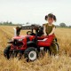 Tractor electric pentru copii cu 2 motoare Rosu