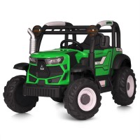 Tractor electric pentru copii cu 2 motoare Verde