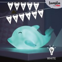 Lampa de veghe cu LED, cu oprire cronometrata, forma delfin albastru Lumilu Sea Life Dolphin Reer