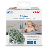 Perie de baie moale pentru bebelusi, din silicon alimentar, monobloc, fara BPA, 0+ luni, Reer BabyCare Bath Brush 81083