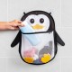 Saculet din plasa pentru jucarii de baie, prindere cu ventuze, forma de pinguin, fara BPA, 0+ luni, Reer MyHappyPingu 76062