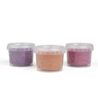 Set Plastilina organica pentru copii, 2 ani+, 3 culori, moale, nelipicioasa, usor de modelat, roz/mov/bej, Grunspecht 680-V1