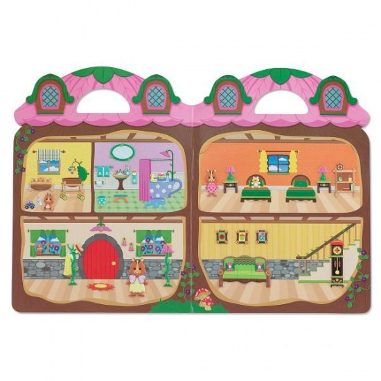 Abtibilduri pufoase - Casuta veveritelor Melissa and Doug