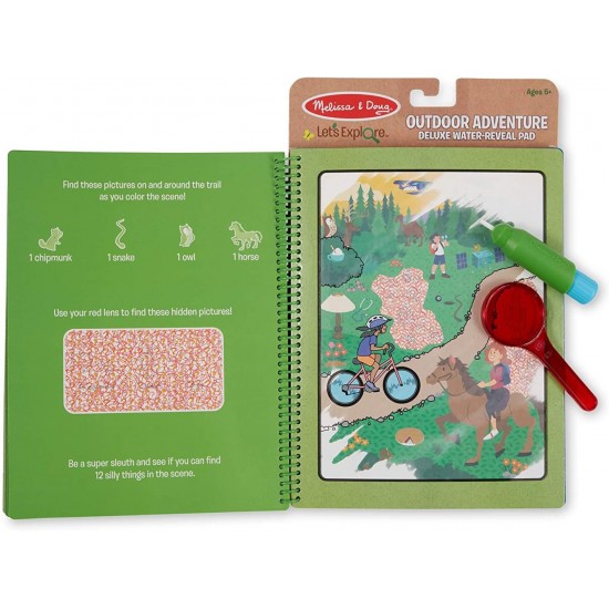 Carnet de colorat Apa magica Deluxe colectia Sa Exploram Natura, Aventuri in Natura