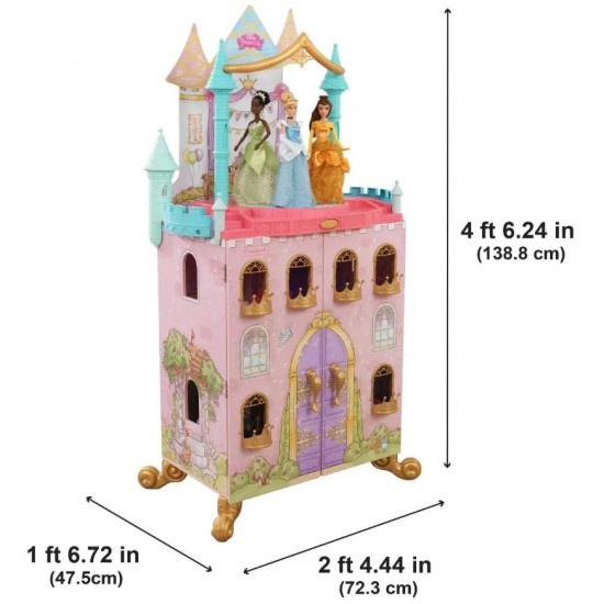 Castel de joaca din lemn pentru papusi Disney Princess KidKraft
