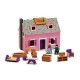 Casuta papusi din lemn pliabila cu accesorii Melissa and Doug