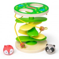 Centru de joaca pentru dezvoltarea motricitatii la bebe si toddler - Casuta din copac cu rollercoaster