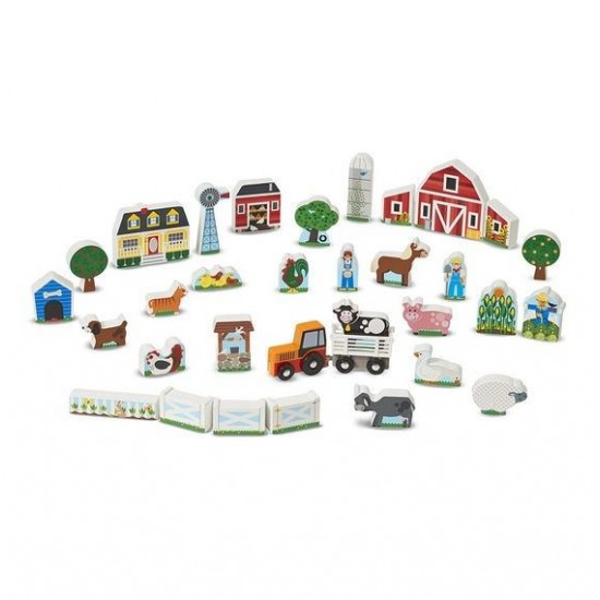 Figurine din lemn Ferma Melissa and Doug