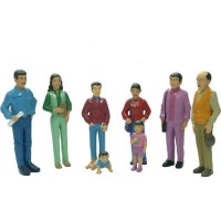 Set 8 figurine familie sud-americana Miniland