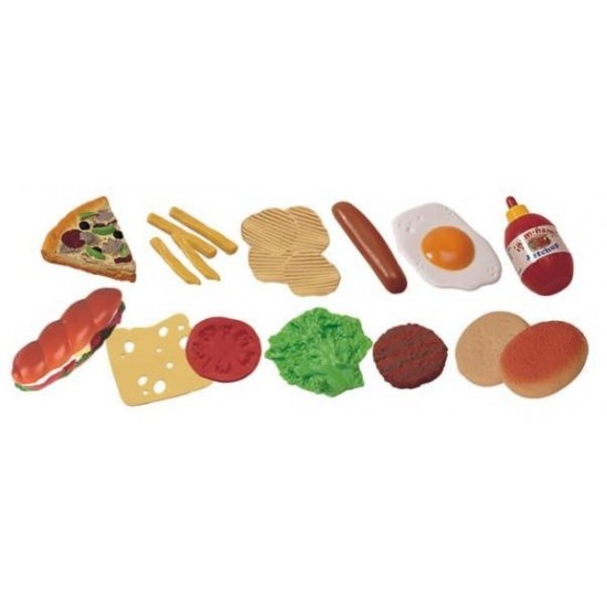 Set de joaca Fast-Food Miniland 19 piese