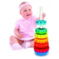 Piramida cu rotite pentru bebelusi - Fat Brain Toys