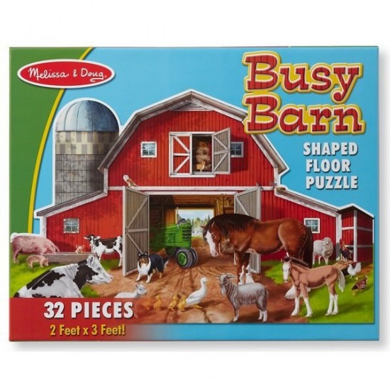 Puzzle de podea Melissa and Doug 32 piese - Ferma cu animale