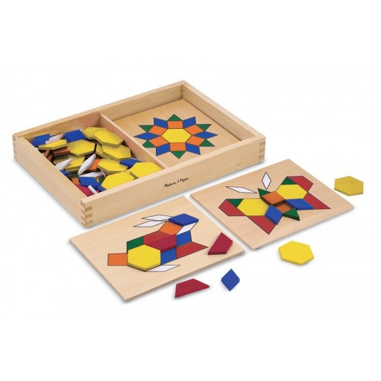 Sabloane si forme geometrice din lemn Melissa and Doug