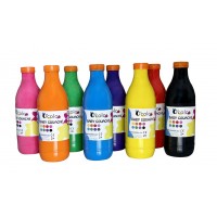 Set 8 x 1000 ml Guasa lavabila pictura, potrivita pentru copii mici, incepand de la 2 ani