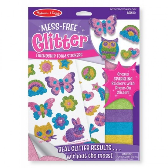 Set creatie abtibilduri cu sclipici Prietenie - Melissa and Doug