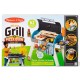 Set de joaca din lemn cu accesorii Grill si Pizza Melissa and Doug