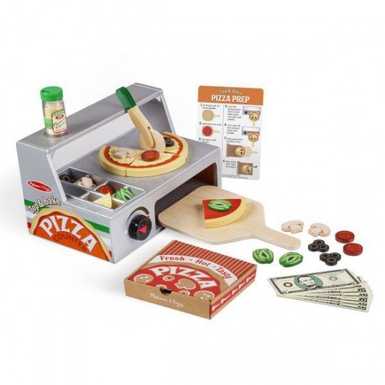 Set de joaca din lemn cuptorul de pizza Melissa and Doug