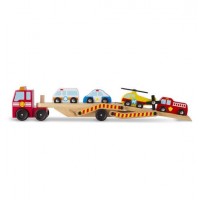 Transportor cu vehicule de urgenta Melissa and Doug