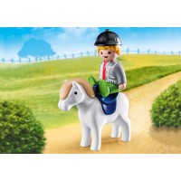 Playmobil 1.2.3 - Baietel cu ponei