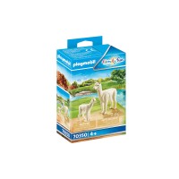 Set figurine alpaca cu pui Playmobil Family Fun