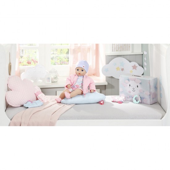 Set Baby Annabell - Cutie cu hainute si accesorii 43 cm