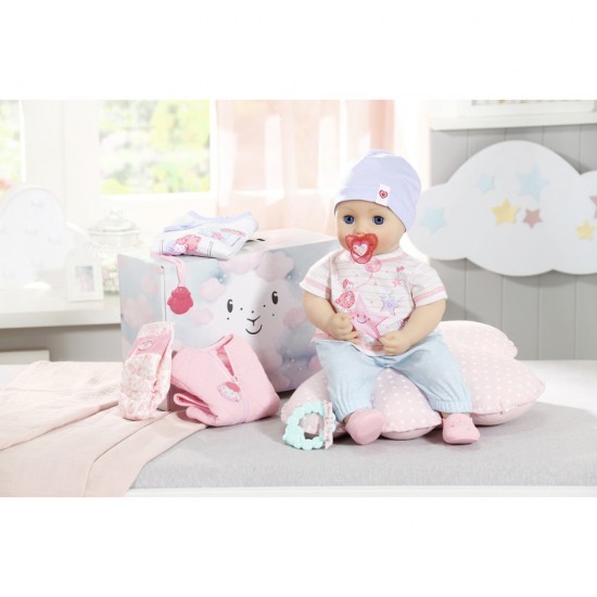 Set Baby Annabell - Cutie cu hainute si accesorii 43 cm