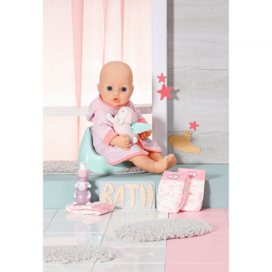 Set olita si accesorii baie pentru papusa Baby Annabell