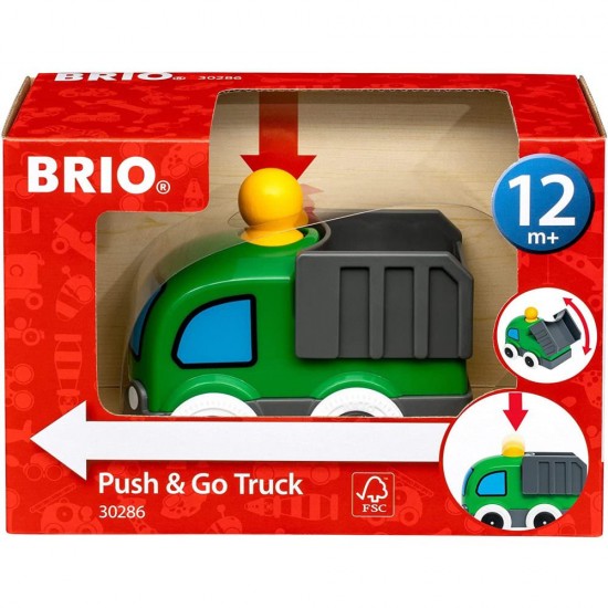 Jucarie bebe Brio - Apasa si merge, camion