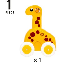 Jucarie bebe Brio - Apasa si merge, girafa