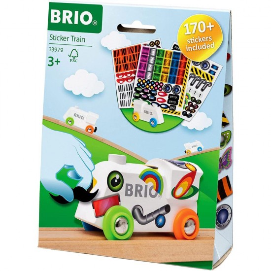 Tren cu stickere Brio