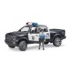 Camion de politie RAM 2500 cu politist si accesorii Bruder