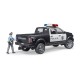 Camion de politie RAM 2500 cu politist si accesorii Bruder