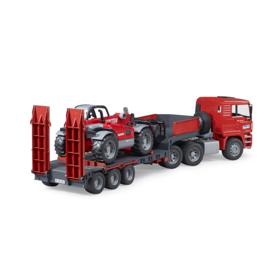 Camion incarcare Bruder MAN TGA cu incarcator telescopic Manitou MLT 633