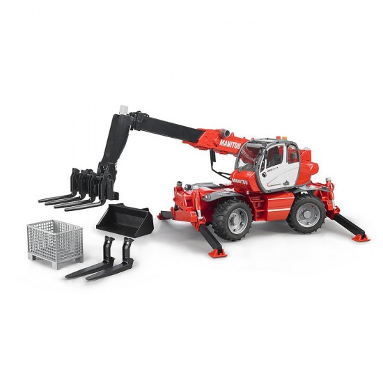 Stivuitor telescopic cu accesorii Manitou MRT 2150 Bruder