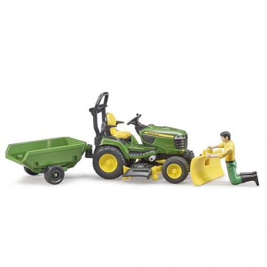 Tractor cu remorca John Deere si gradinar Bruder