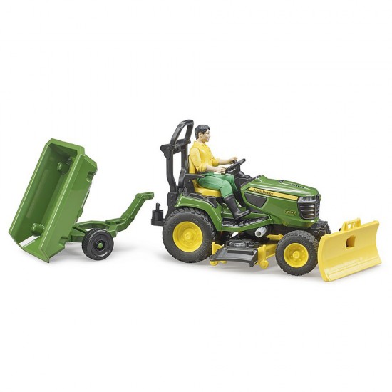 Tractor cu remorca John Deere si gradinar Bruder