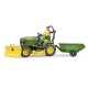 Tractor cu remorca John Deere si gradinar Bruder